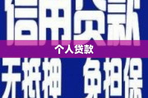 洋县个人贷款