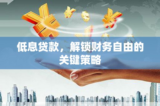 洋县低息贷款，解锁财务自由的关键策略