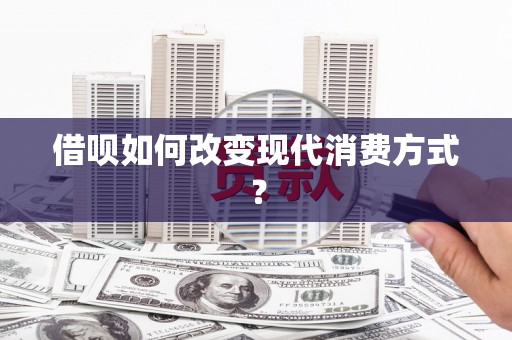 洋县借呗如何改变现代消费方式？