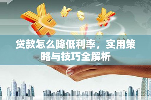 洋县贷款怎么降低利率，实用策略与技巧全解析