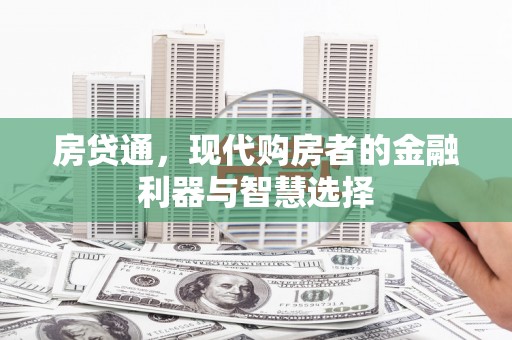 洋县房贷通，现代购房者的金融利器与智慧选择