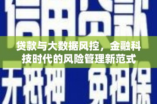 洋县贷款与大数据风控，金融科技时代的风险管理新范式