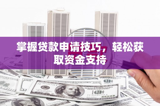 洋县掌握贷款申请技巧，轻松获取资金支持