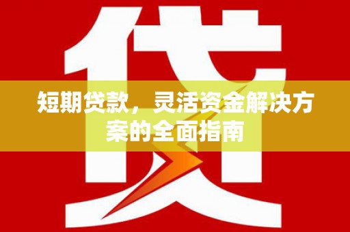 洋县短期贷款，灵活资金解决方案的全面指南