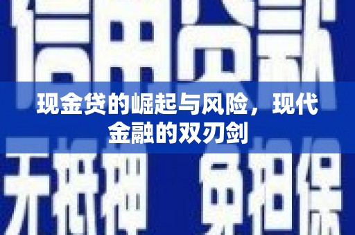 洋县现金贷的崛起与风险，现代金融的双刃剑