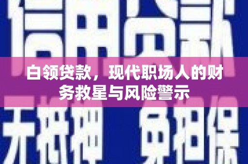 洋县白领贷款，现代职场人的财务救星与风险警示