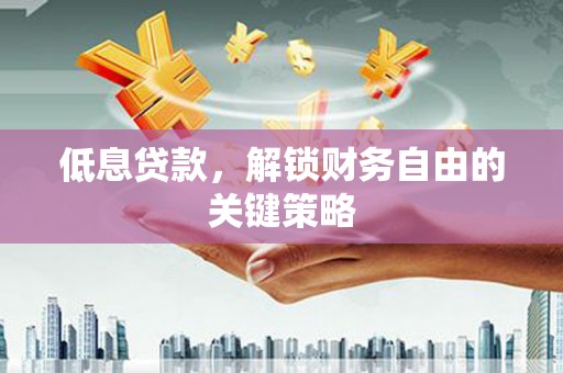 洋县低息贷款，解锁财务自由的关键策略