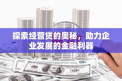 洋县探索经营贷的奥秘，助力企业发展的金融利器