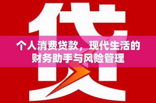 洋县个人消费贷款，现代生活的财务助手与风险管理