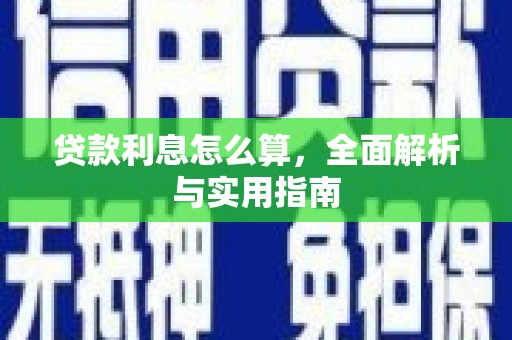 洋县贷款利息怎么算，全面解析与实用指南