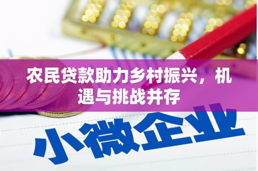 洋县农民贷款助力乡村振兴，机遇与挑战并存