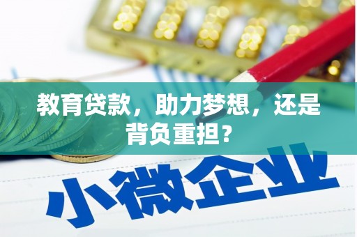 洋县教育贷款，助力梦想，还是背负重担？