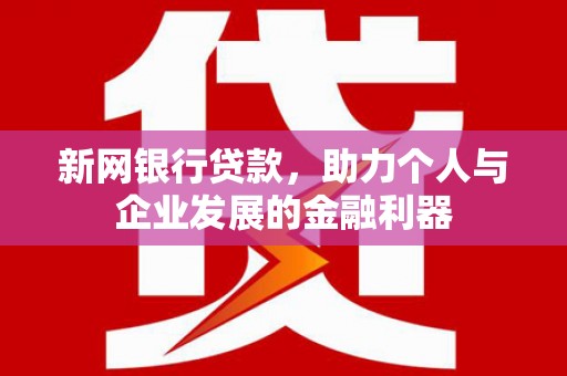 洋县新网银行贷款，助力个人与企业发展的金融利器