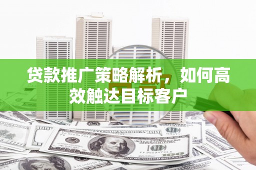洋县贷款推广策略解析，如何高效触达目标客户