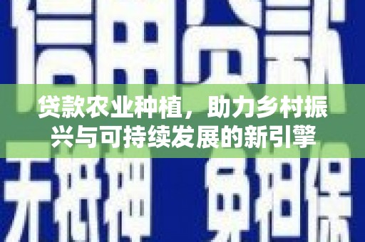 洋县贷款农业种植，助力乡村振兴与可持续发展的新引擎