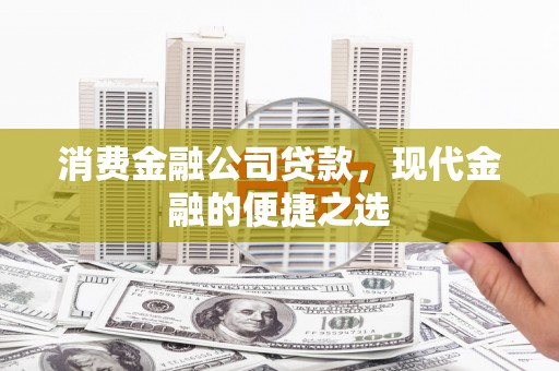 洋县消费金融公司贷款，现代金融的便捷之选