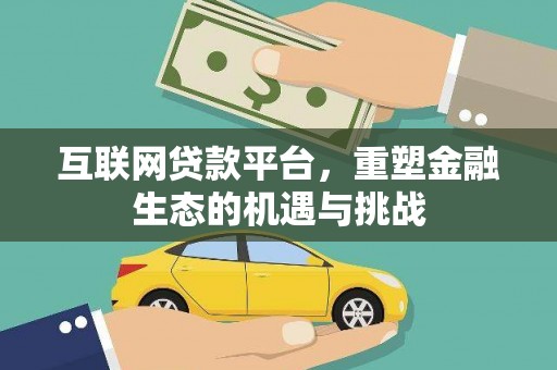 洋县互联网贷款平台，重塑金融生态的机遇与挑战
