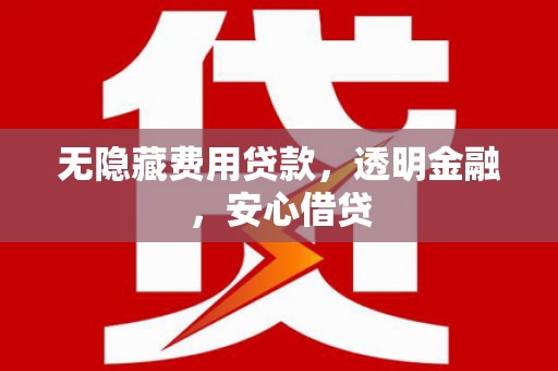 洋县无隐藏费用贷款，透明金融，安心借贷