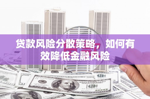 洋县贷款风险分散策略，如何有效降低金融风险