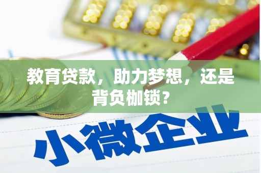 洋县教育贷款，助力梦想，还是背负枷锁？