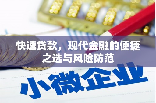 洋县快速贷款，现代金融的便捷之选与风险防范