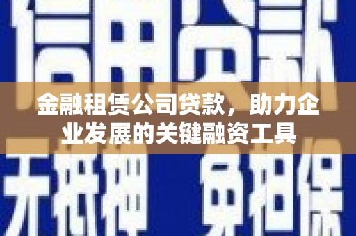 洋县金融租赁公司贷款，助力企业发展的关键融资工具