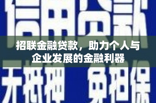 洋县招联金融贷款，助力个人与企业发展的金融利器