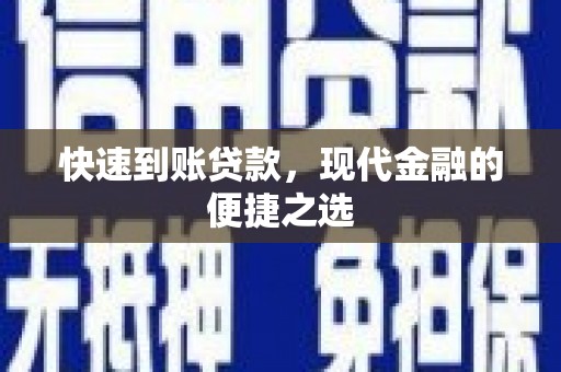 洋县快速到账贷款，现代金融的便捷之选