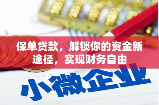 洋县保单贷款，解锁你的资金新途径，实现财务自由