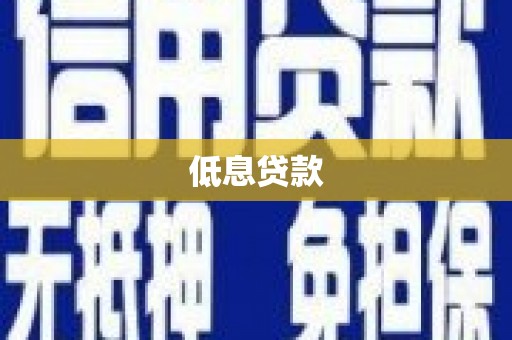 洋县低息贷款