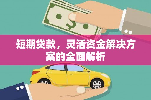 洋县短期贷款，灵活资金解决方案的全面解析