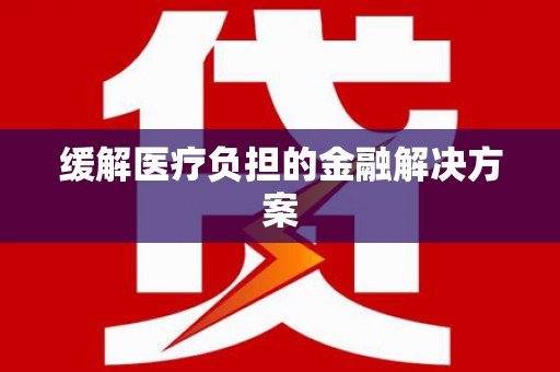 洋县缓解医疗负担的金融解决方案