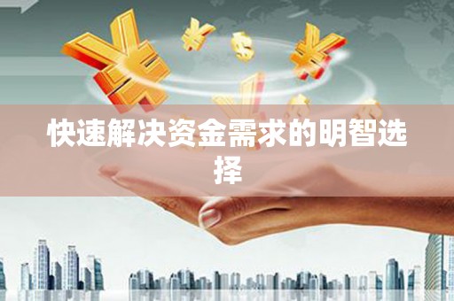 洋县快速解决资金需求的明智选择