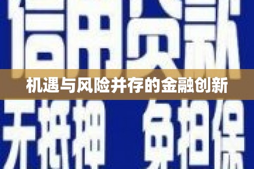 洋县机遇与风险并存的金融创新
