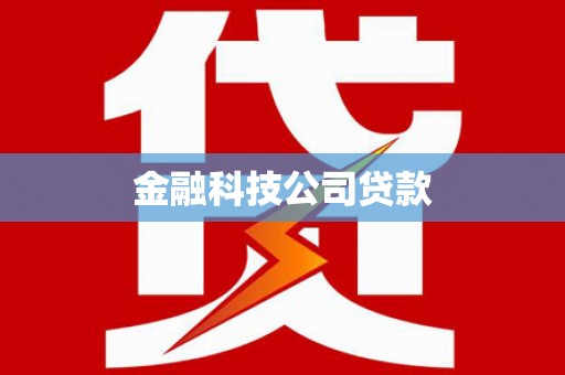 洋县金融科技公司贷款