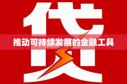 洋县推动可持续发展的金融工具