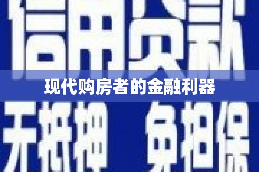 洋县现代购房者的金融利器