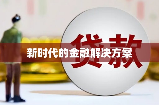洋县新时代的金融解决方案