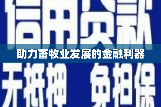 洋县助力畜牧业发展的金融利器