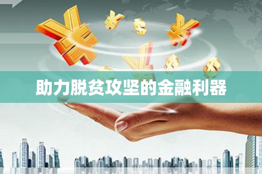 洋县助力脱贫攻坚的金融利器