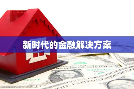 洋县新时代的金融解决方案